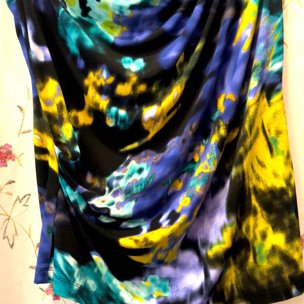 Tahari Sleeveless Swag Blouse - Picture 4 of 10